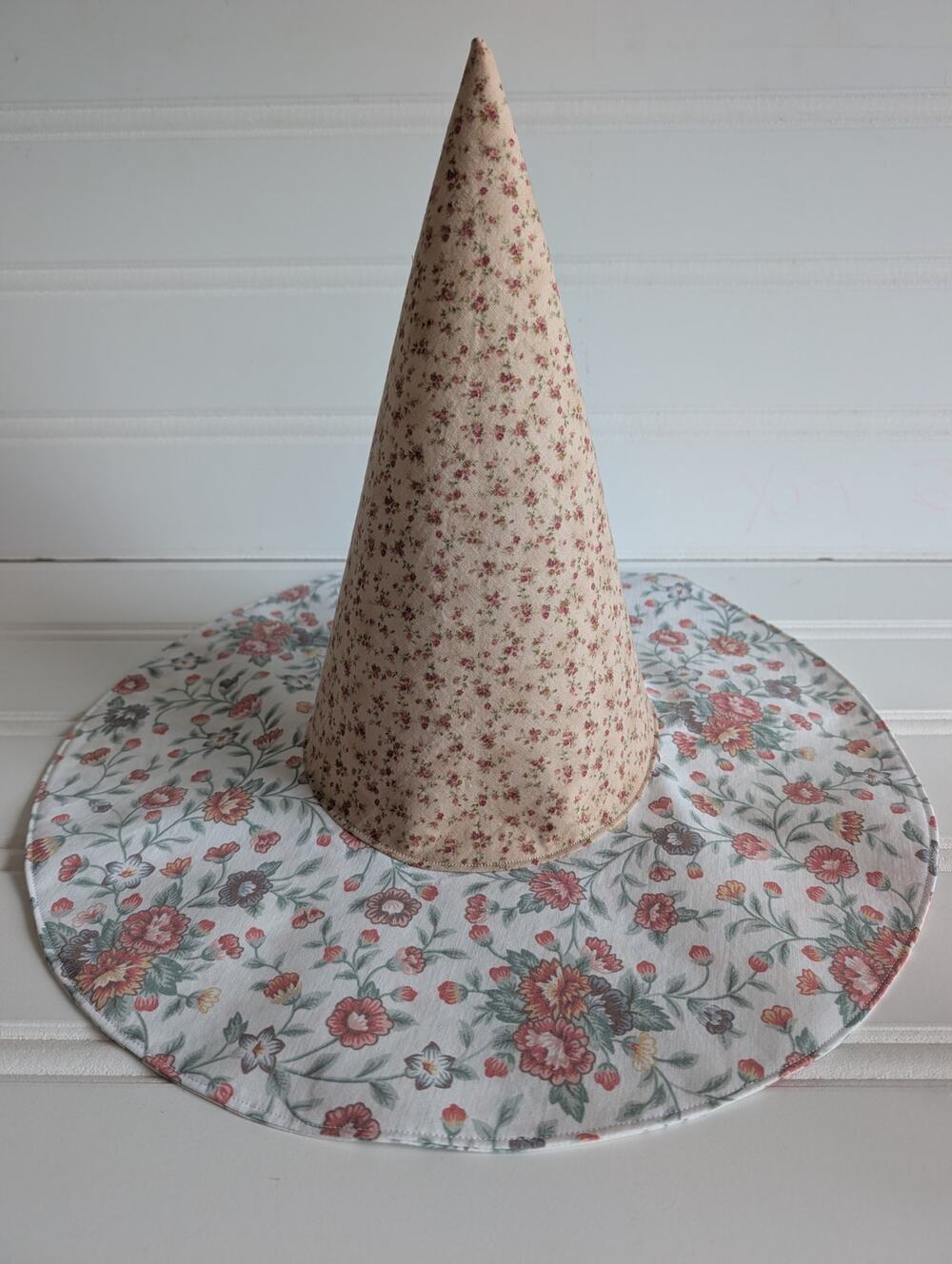 Handmade Floral Whimsy Floppy Witch Hat - 2